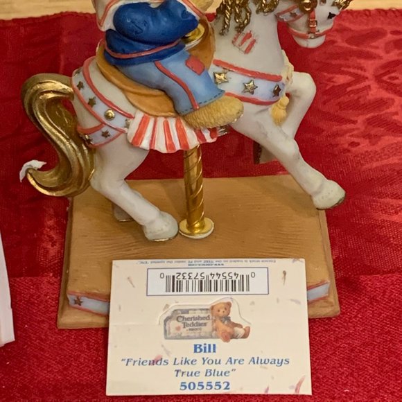 Cherished Teddies - Bill - Friends Like You Are Always True Blue - Carousel - Picture 2 of 9